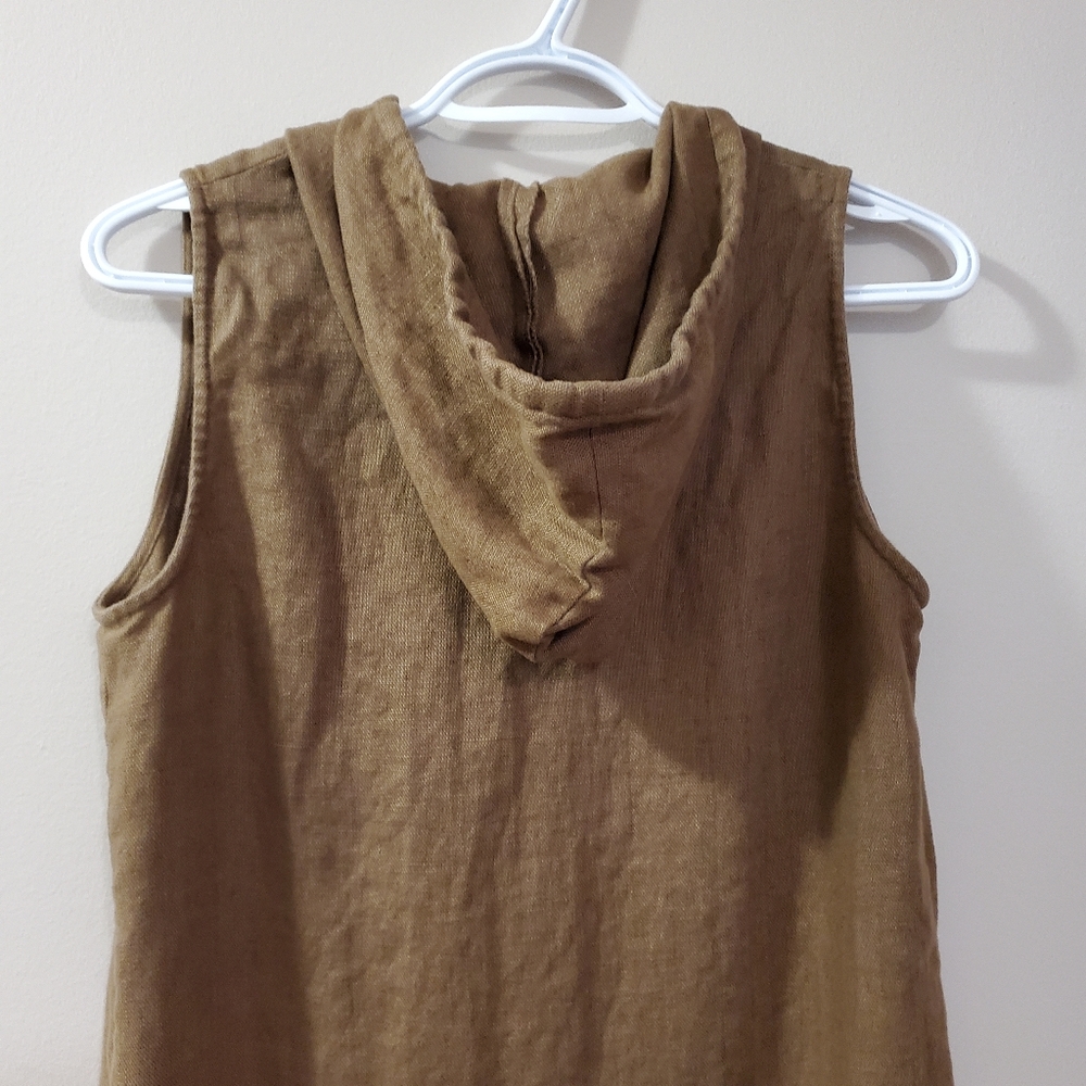 Finity Dresses - Vintage heavyweight linen dress with hood and pockets - Size M - Picture 4 of 7